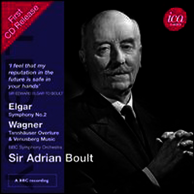 Ica Classics 엘가: 교향곡 2번, 바그너: 탄호이저 서곡과 베누스베르크 노래 (Elgar: Symphony No.2, Wagner: Tannhauser Overture & Venusberg Music)(CD) - Adrian Boult