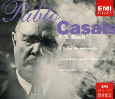 바흐 (Johann Sebastian Bach) : 무반주 첼로 모음곡 전곡집 (The 6 Cello Suites) - 파블로 카잘스 (Pablo Casals) (유럽발매)(2cd)