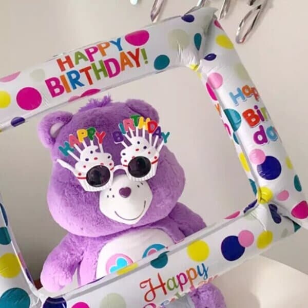 생일 액자 풍선 포토 프레임 [HBD 풍선액자 인생 파티 네컷 소품 머리띠 이벤트 축하 데코 장식 용품]