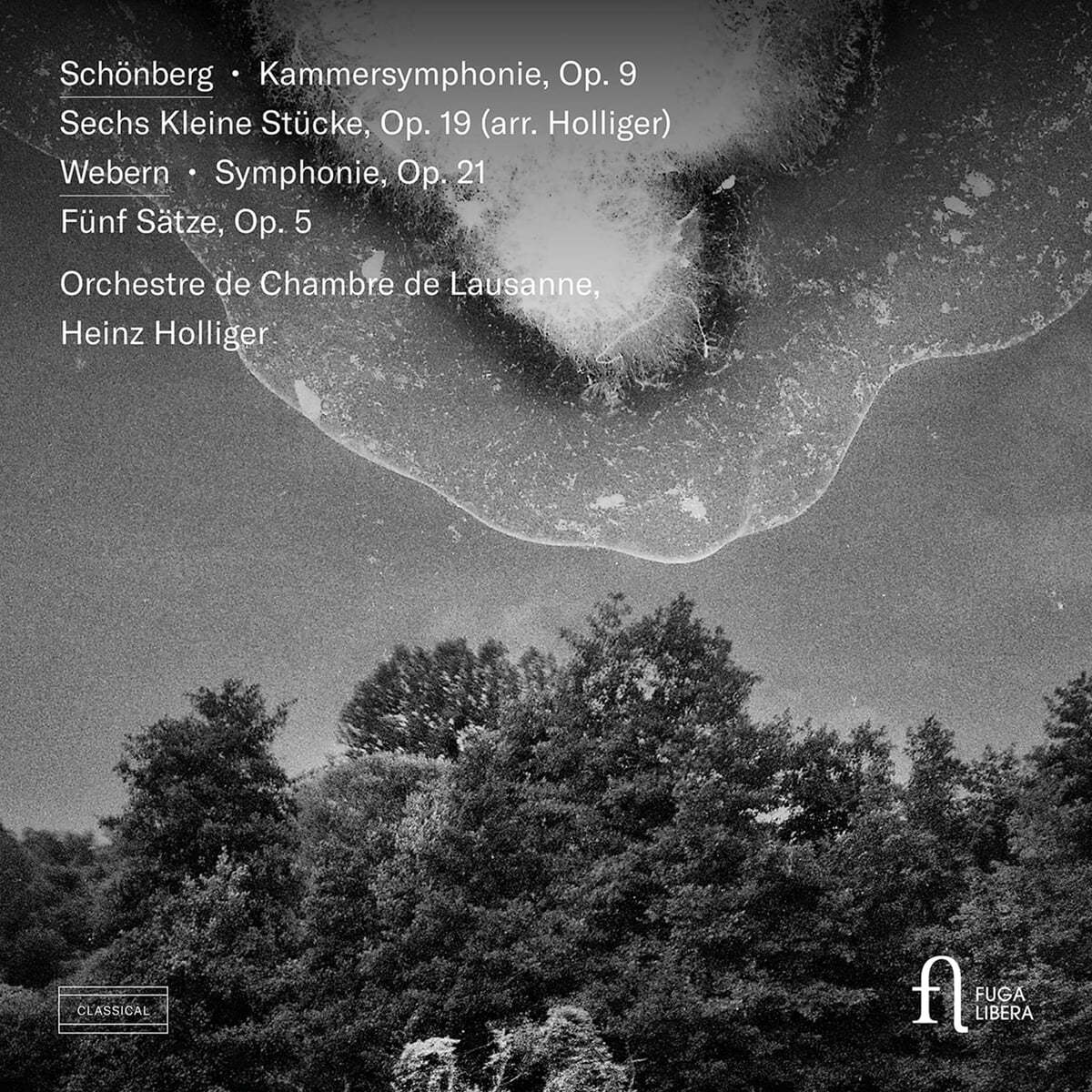 Heinz Holliger 쇤베르크: 실내 교향곡 1번 / 베베른: 교향곡 외 (Schonberg: Kammersymphonie Op. 9, Sechs Kleine Stucke, Op. 19 (Arr. Holliger) / Webern: Symphonie, Op. 21, Funf Satze, Op. 5)