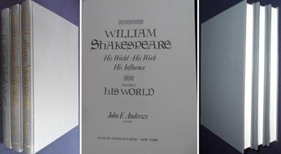 William Shakespeare: His World, His Work, His Influence (3 Volume Set) 중고 저자 John F. Andrews (Editor) | 출판사 Charles Scribners Sons/Reference 