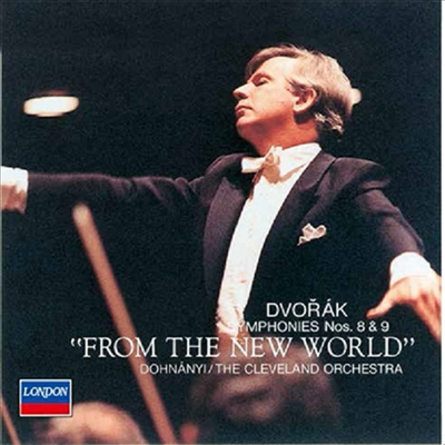 庸:  8, 9 'ż' (Dvorak: Symphony No.8 & No.9 'New World') (Ϻ Ÿڵ  )(CD) - Christoph von Dohnanyi