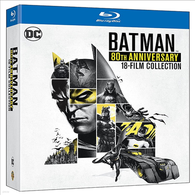 Batman: 80th Anniversary 18-Film Collection (Ʈ: 80ֳ  18 ʸ ÷)(ѱ۹ڸ)(Blu-ray)