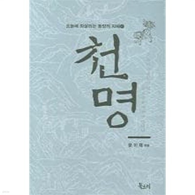 천명 (오늘에 되살리는 동양의 지혜 4) (겉종이표지없음)