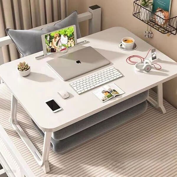 접이식 좌식테이블 철제 간이테이블 침대식탁 노트북테이블