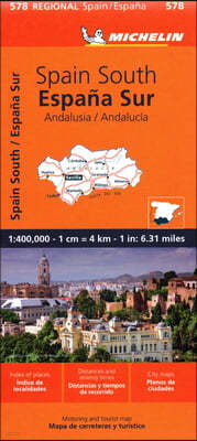 Andalucia - Michelin Regional Map 578