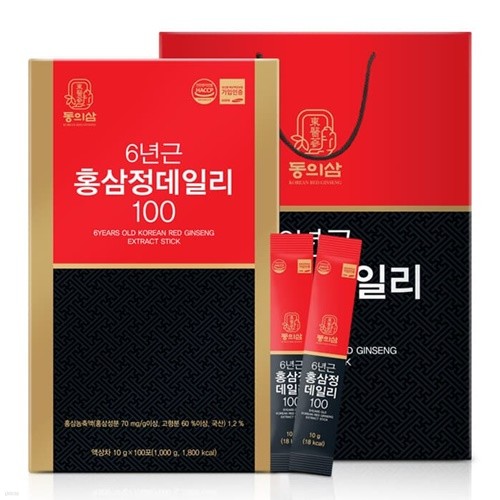 [동의삼] 6년근 홍삼정 데일리100 (10g*100포)