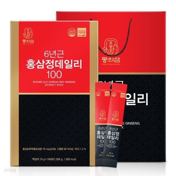 [동의삼] 6년근 홍삼정 데일리100 (10g*100포)