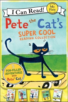 Pete the Cat's Super Cool Reading Collection: A Box of 5 I Can Read Favorites for Beginner Readers