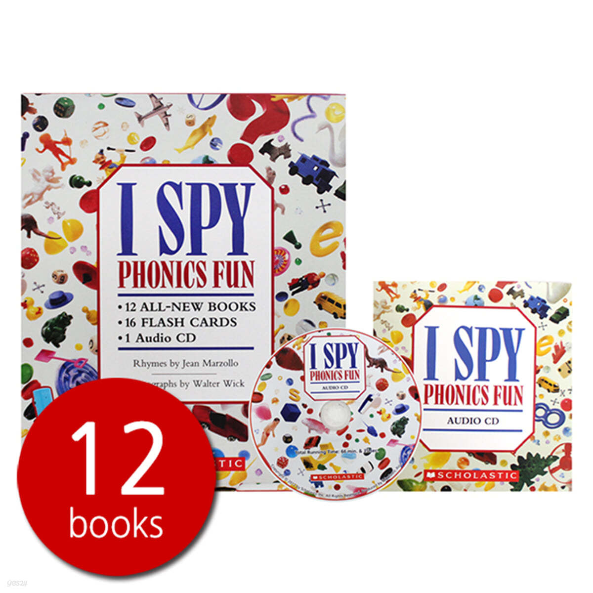 스콜라스틱 I Spy Phonics Fun - 페이퍼북 12권 세트 With CD(세이펜 호환)