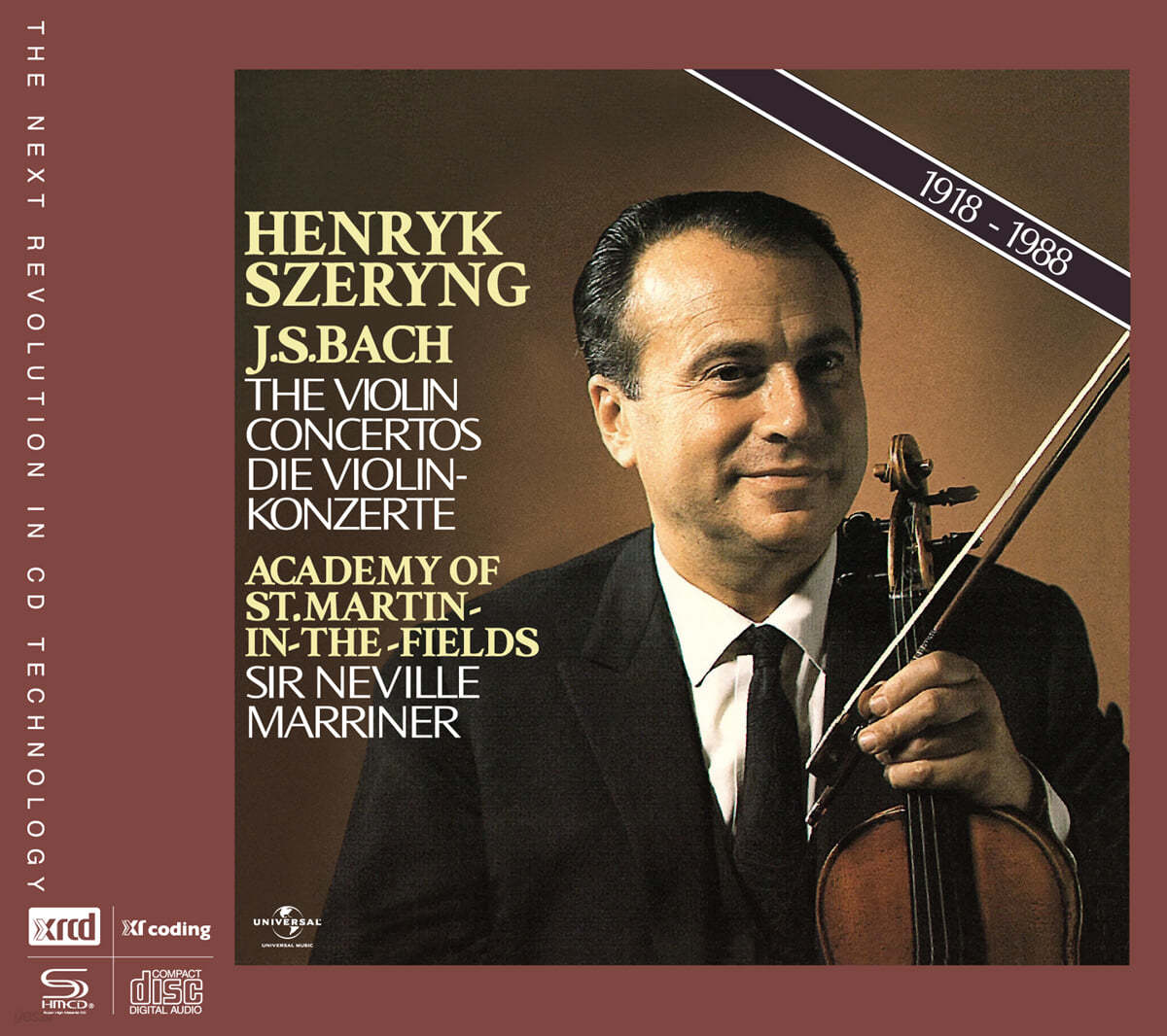 Henryk Szeryng 바흐: 바이올린 협주곡 (Bach The Violin Concerto)