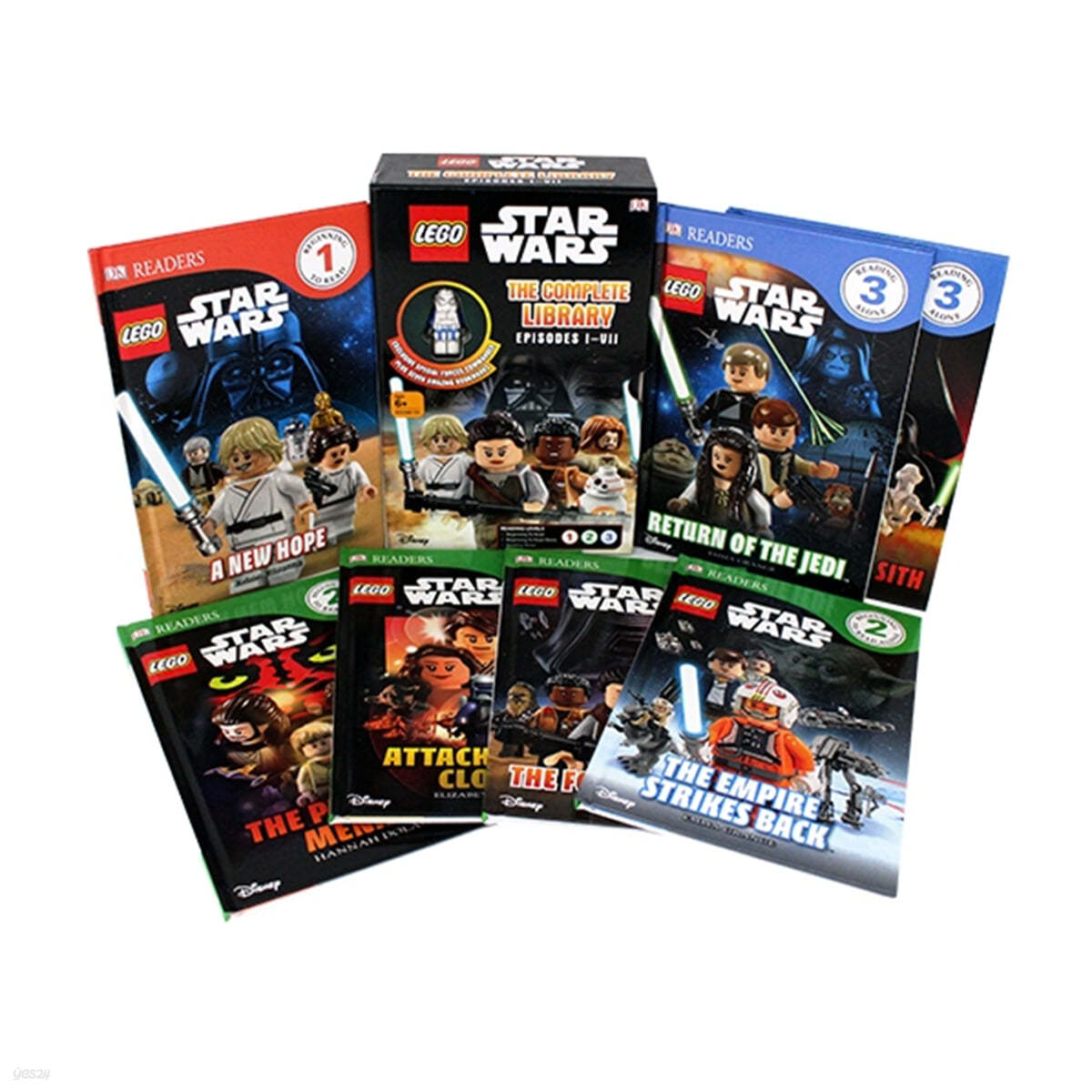 DK Lego Star Wars The Complete Library~Episodes 1~7 Set