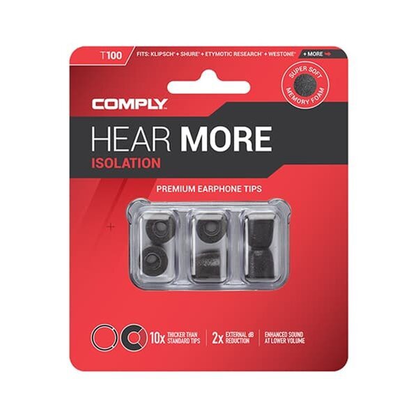 컴플라이 T100 슈어 호환 이어폰 폼팁 COMPLY Isolation T100