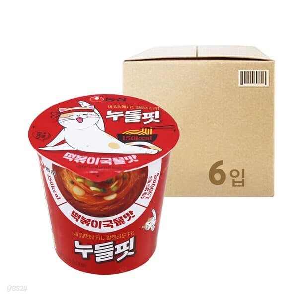 [농심]누들핏 떡볶이국물맛 (50.4g x 6개)