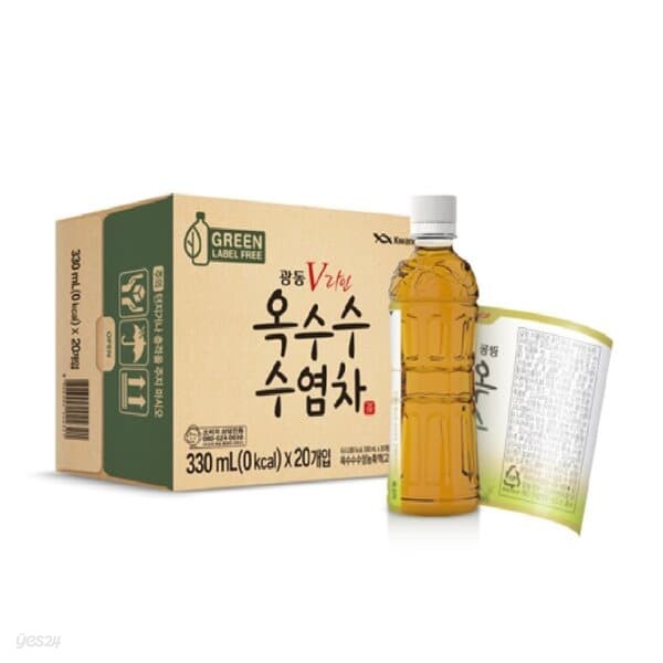 광동 옥수수수염차 무라벨 330ml 60펫