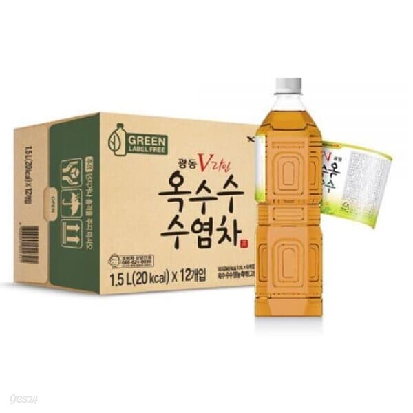 광동 옥수수수염차 무라벨 1.5L 12펫