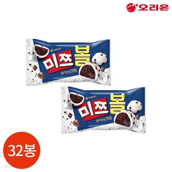 오리온 미쯔볼 쿠키앤크림 42g x 32개