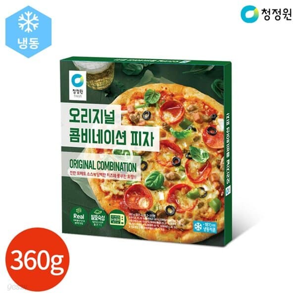 청정원 오리지널 콤비네이션 피자 360g