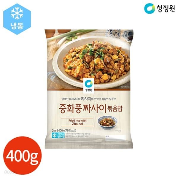 청정원 중화풍 짜사이 볶음밥 400g x 4봉