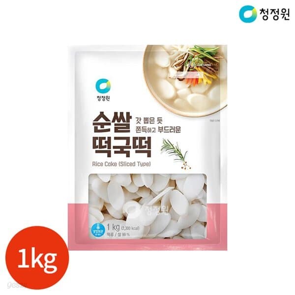 청정원 순쌀 떡국떡 1kg x 2봉