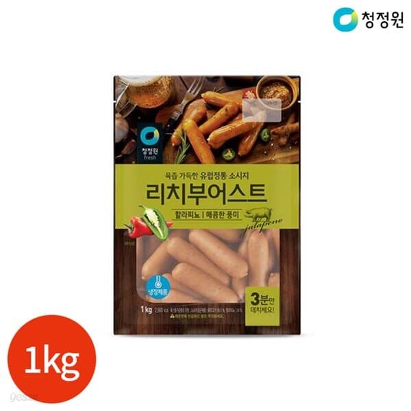 청정원 리치부어스트 할라피뇨 1kg