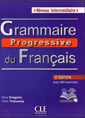 Grammaire progressive du francais Niveau Intermediaire Livre (+CD)