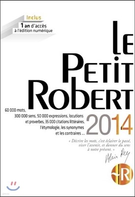 Petit Robert De La Langue Francaise Grand Format - 2014