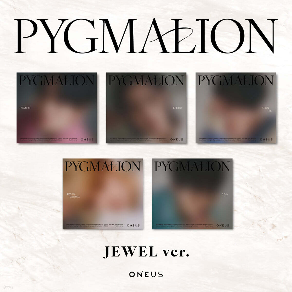 원어스 (ONEUS) - 미니앨범 9집 : PYGMALION [JEWEL ver.][버전 5종 중 1종 랜덤 발송]