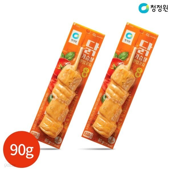 청정원 닭가슴살 로제 한입꼬치 80g x 10개