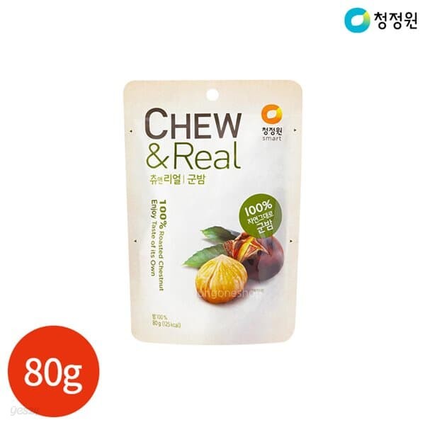 청정원 츄 앤 리얼 군밤츄 80g