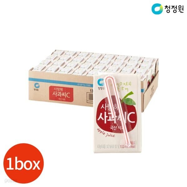 청정원 사랑해 사과씨C 135ml x 32개