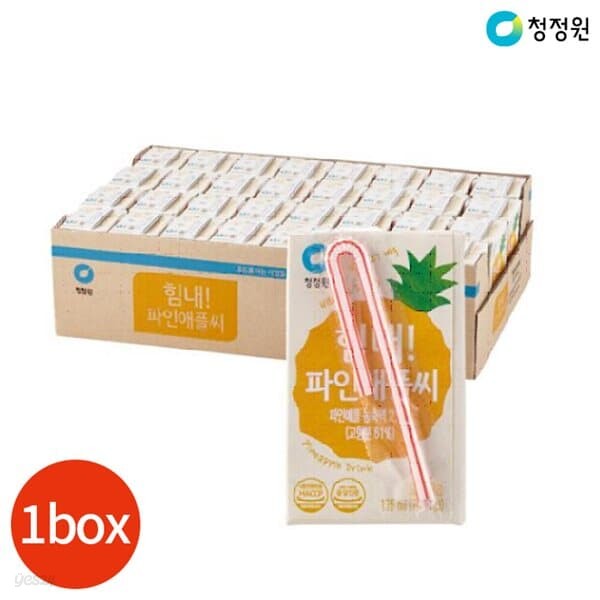 청정원 힘내 파인애플씨 135ml x 32개