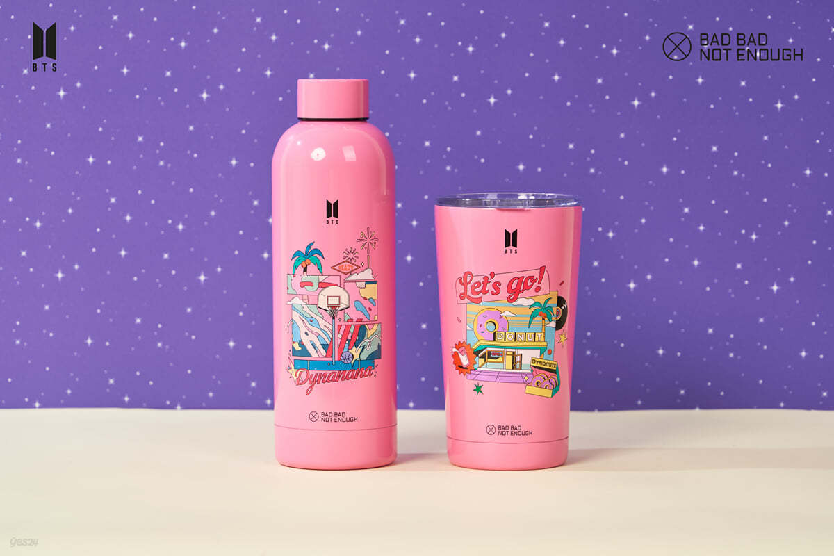 방탄소년단 (BTS) - BBNE BTS Dynamite Water Bottle [Pink]