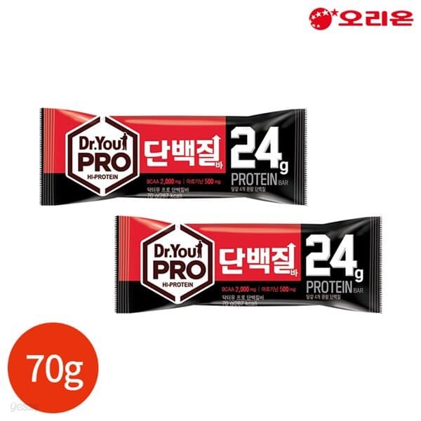 오리온 닥터유 프로틴 24g 단백질바 70g x 8개