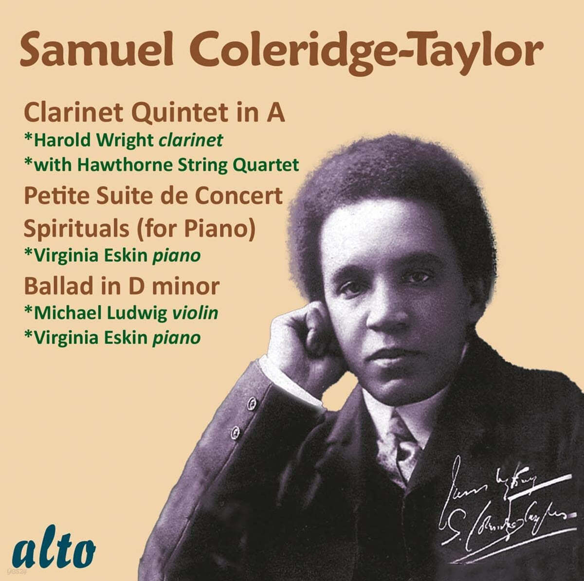 Harold Wright 사무엘 콜리지-테일러: 클라리넷 오중주 외 ( Coleridge-Taylor: Clarinet Quintet, Suite de Concert, Ballad, Spiritual for Piano)