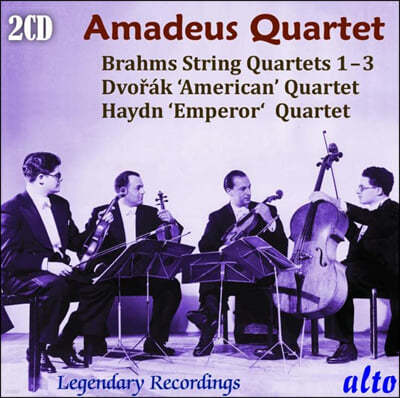 Amadeus Quartet 브람스: 현악 사중주 1-3번 / 드보르작: 현악 사중주 '아메리카' / 하이든: 현악 사중주 Op. 76 No. 3 '황제' (Brahms, Dvorak & Haydn: String Quartets)