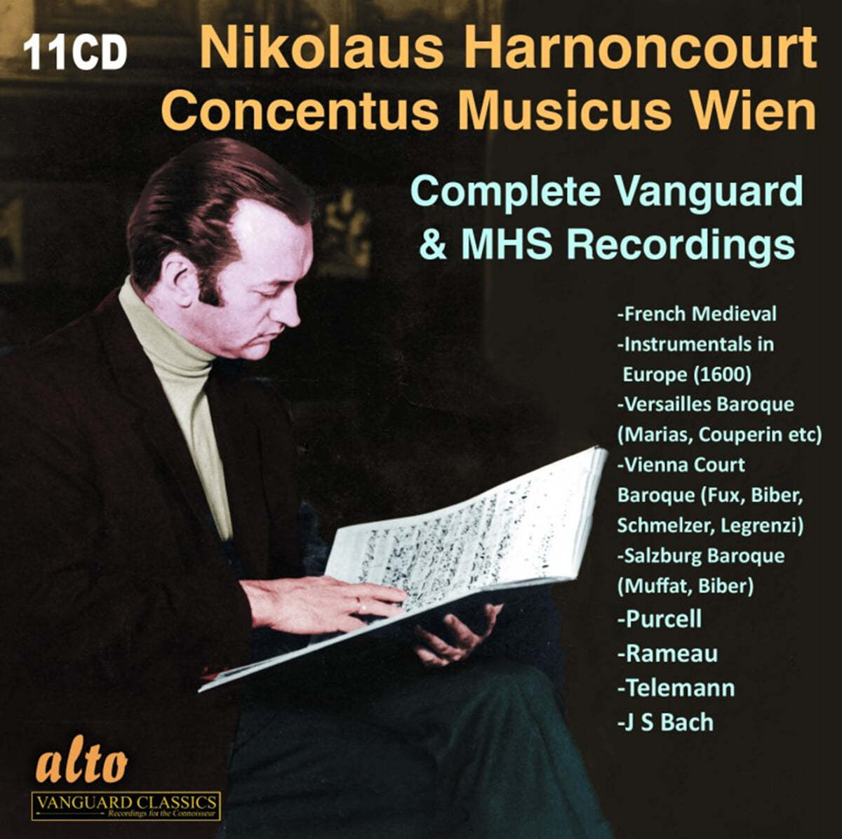 Nikolaus Harnoncourt 니콜라우스 아르농쿠르 레코딩 모음집 (Complete Vanguard &amp; MHS Recordings)