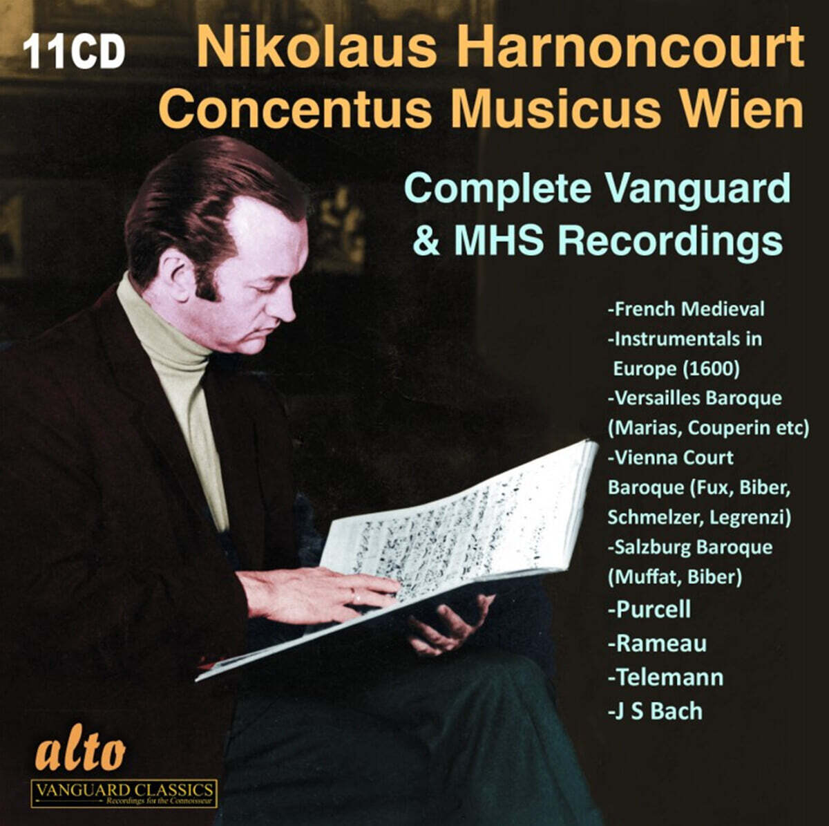 Nikolaus Harnoncourt 니콜라우스 아르농쿠르 레코딩 모음집 (Complete Vanguard & MHS Recordings)