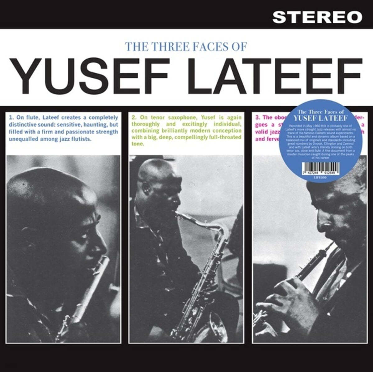 Yusef Lateef (유세프 라티프) - The Three Faces Of Yusef Lateef [LP] 