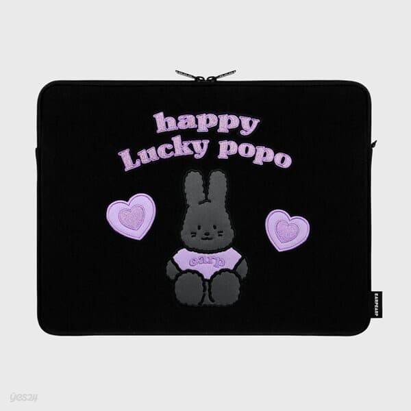 HAPPY LUCKY POPO-BLACK(노트북파우치)