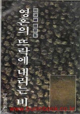 1981년 초판 전숙희 수상집 영혼의 뜨락에 내리는 비