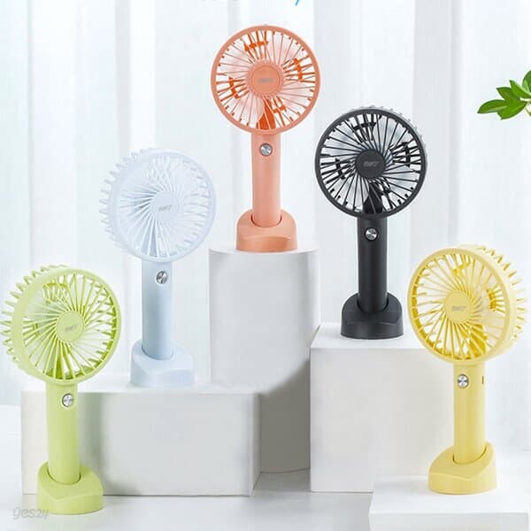 OMT 산들바람 휴대용 선풍기 저소음 미니 탁상용 거치대포함