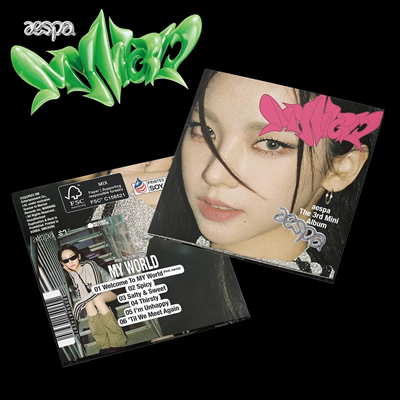  (aespa) - My World - The 3nd Mini Album (Poster Ver.)(KARINA Ŀ)(̱   )(̱ݿ)(CD)