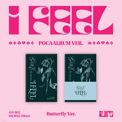 (여자)아이들 - 미니앨범 6집 : I feel [PocaAlbum Ver.][Butterfly Ver.]
