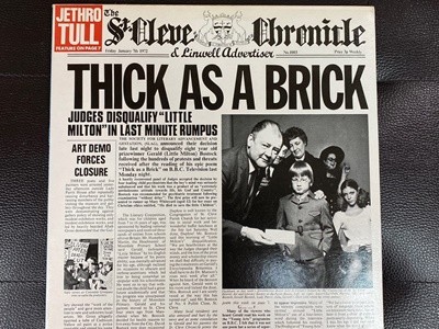 [LP] 제쓰로 툴 - Jethro Tull - Thick As A Brick LP [서울-라이센스반]