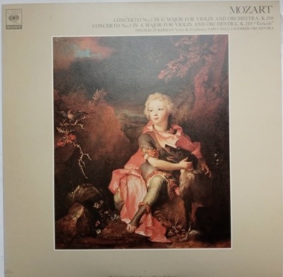 LP(수입) 모차르트: 바이올린 협주곡 3, 5번 - 핀커스 주커만 / 세인트 폴 쳄버 오케스트라 