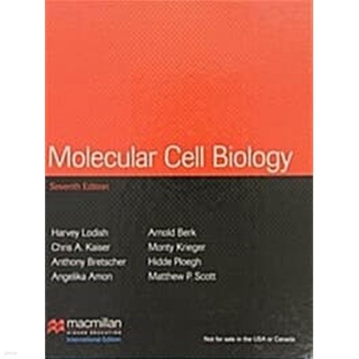 Molecular Cell Biology 7/e (International Edition)