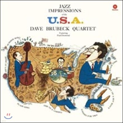 Dave Brubeck Quartet — Jazz Impressions of the U.S.A. 앨범 커버