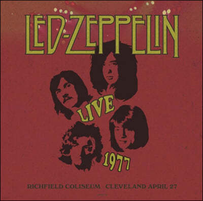 Led Zeppelin — Live At Richfield Coliseum IN Cleveland April 27 1977 앨범 커버