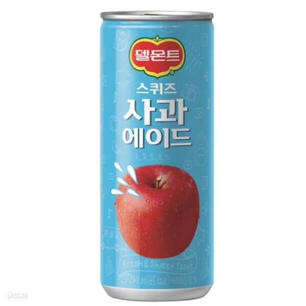 음료수 델몬트 스퀴즈 사과 240ML 1박스30캔